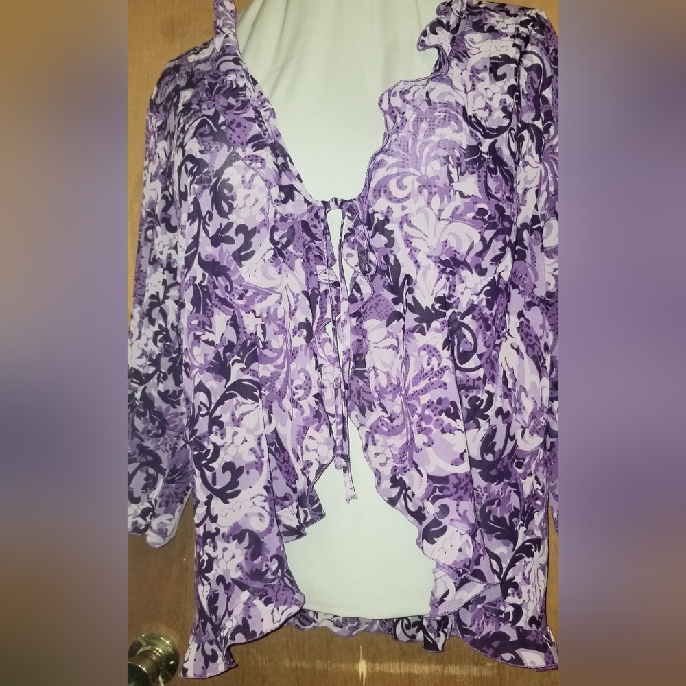 Purple Floral shirt